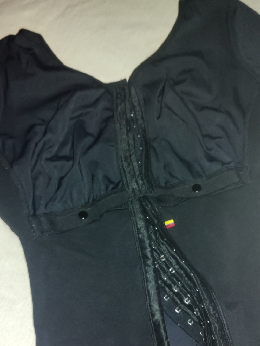 Women’s 100% Colombian Faja Black Full Body Shapewear Bodysuit with Arm Coverage - Picture 7 of 10